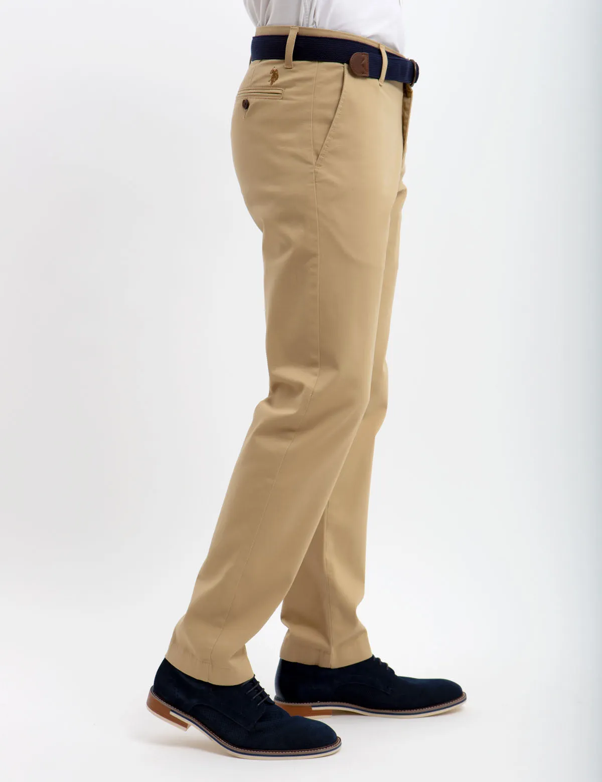 SLIM STRAIGHT CHINO PANTS