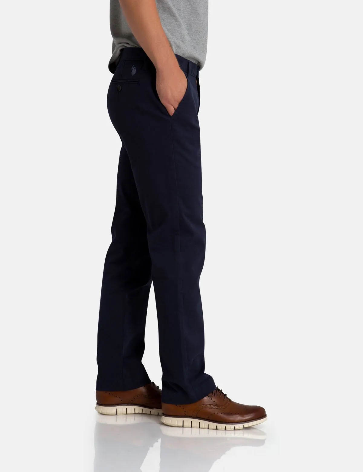 SLIM STRAIGHT CHINO PANTS