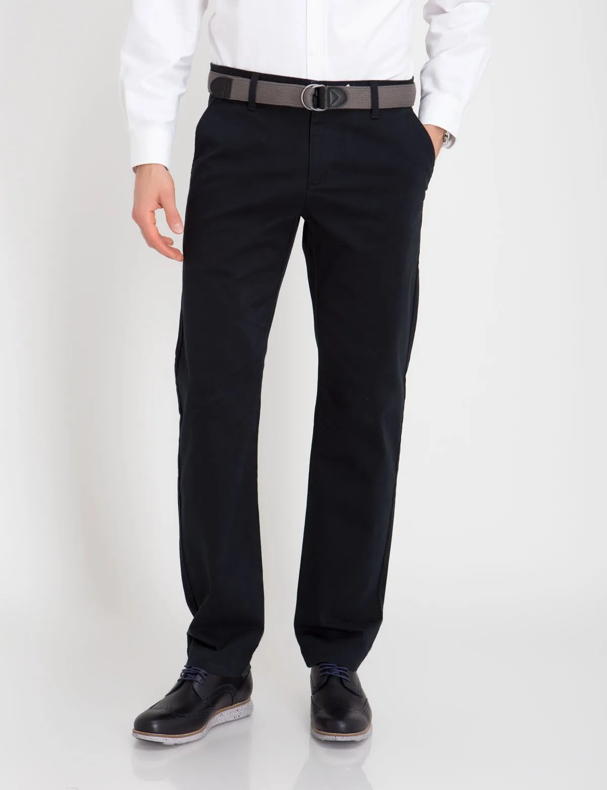 SLIM STRAIGHT CHINO PANTS