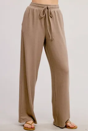 Snuggle Cove Super Soft Drawstring Wide Leg Pants (Assorted Colors)