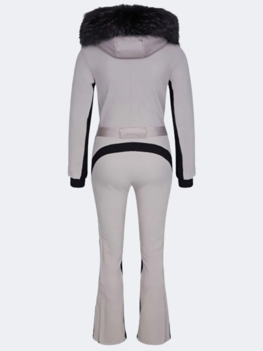 Sportalm Ohlsen Kap Women Skiing Overall Taupe Pink
