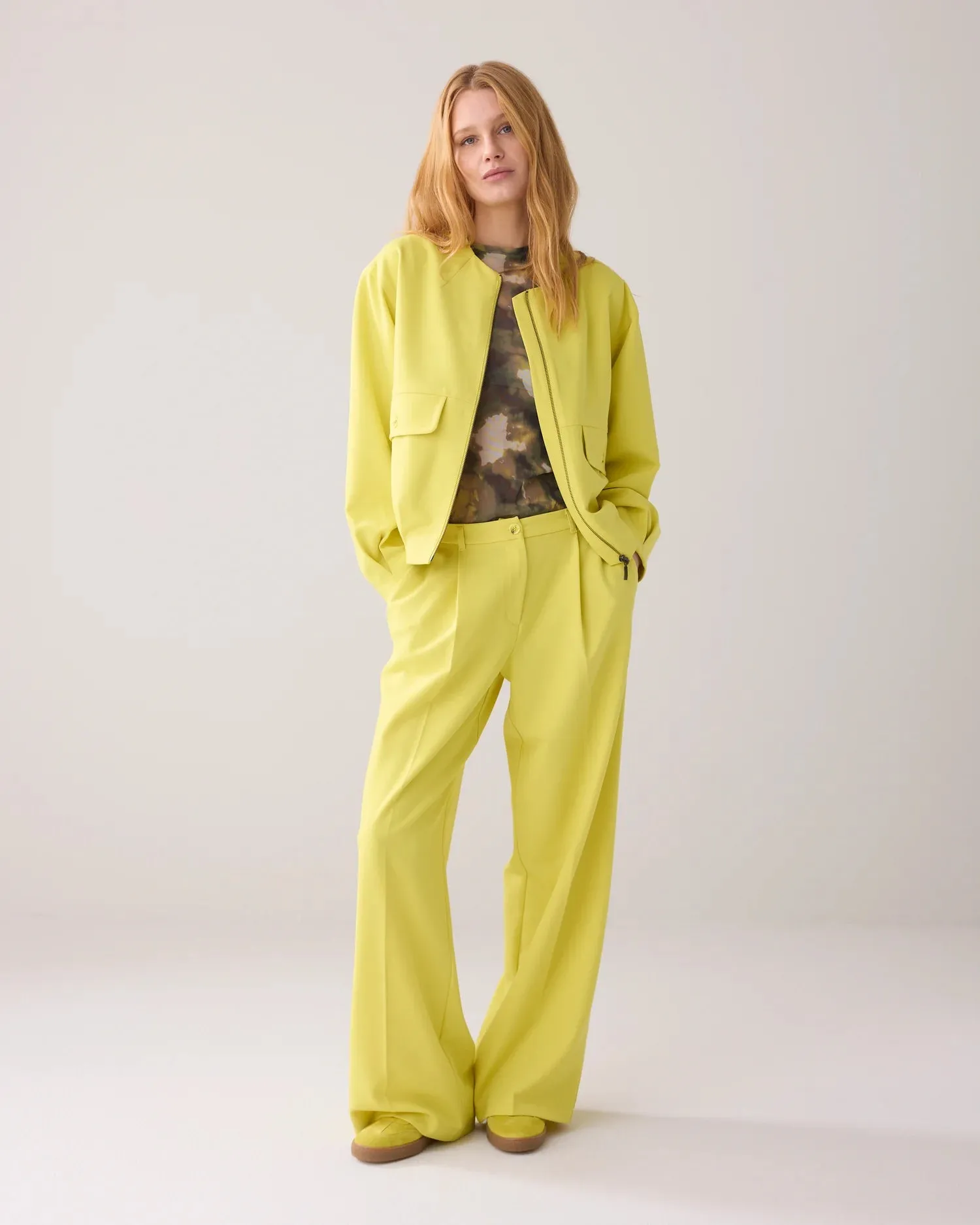 Summum Blousy bomber jacket with flap pockets