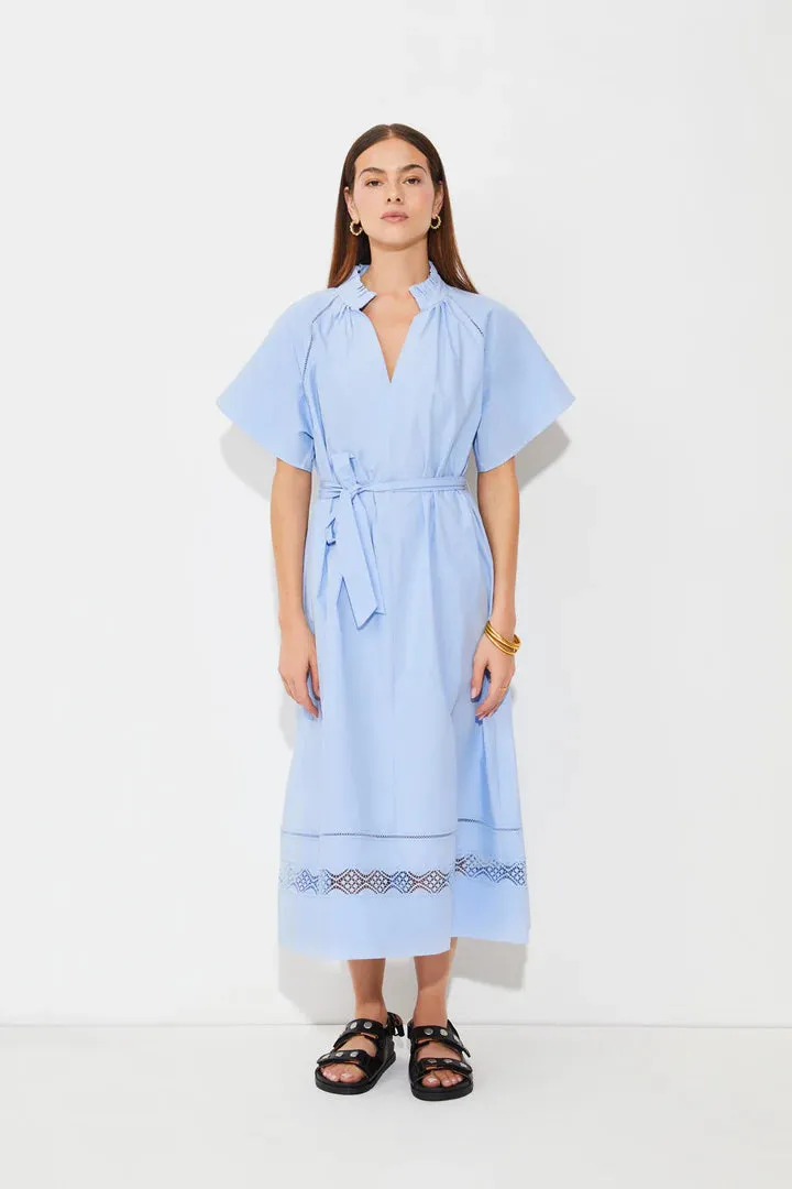 Suncoo Blue Clea Midi Dress