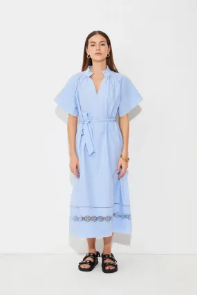 Suncoo Blue Clea Midi Dress