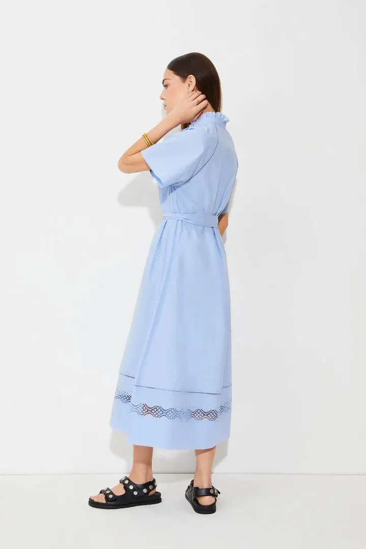 Suncoo Blue Clea Midi Dress
