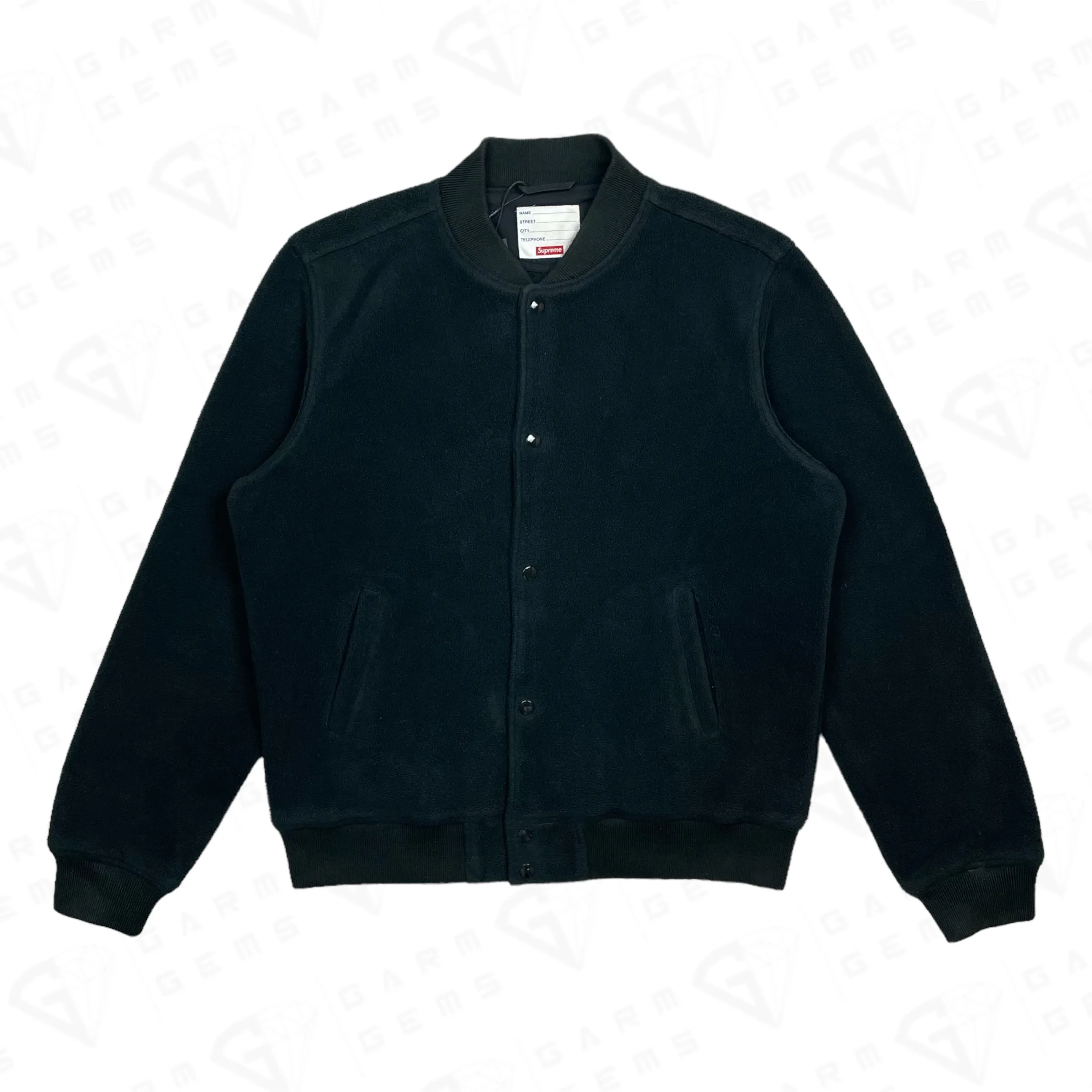 Supreme Polartec Varsity Bomber Jacket