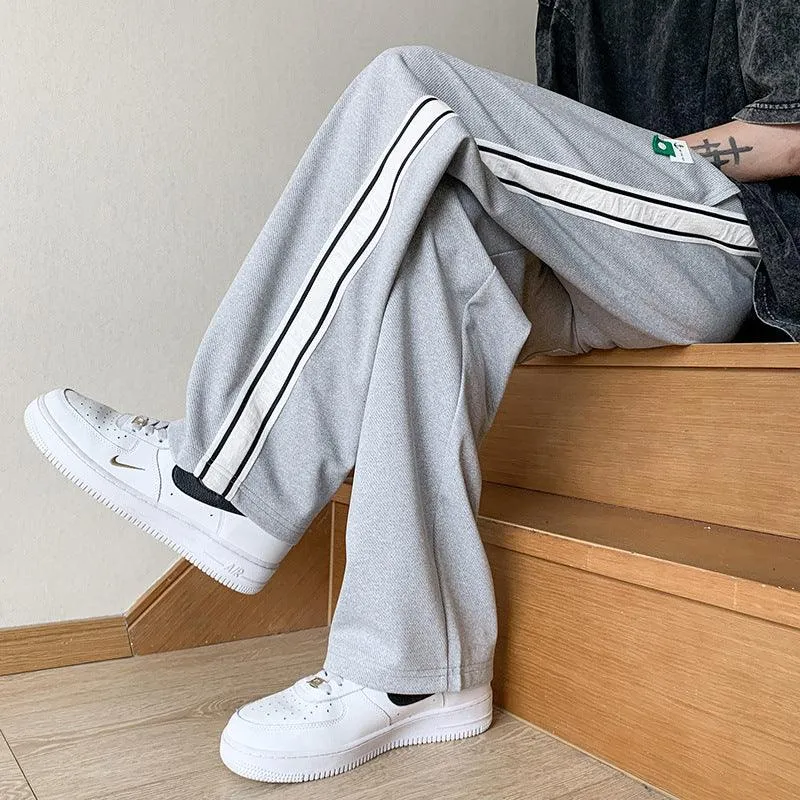 Sweatpants Men's Striped Fashion Straight Loose