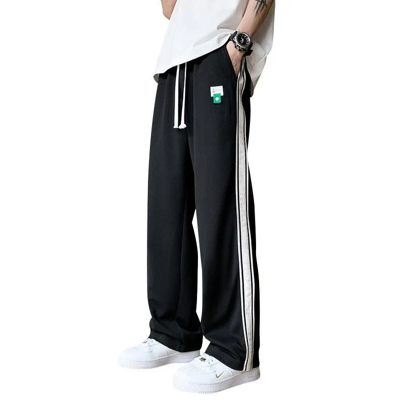 Sweatpants Men's Striped Fashion Straight Loose