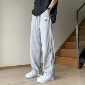 Sweatpants Men's Striped Fashion Straight Loose