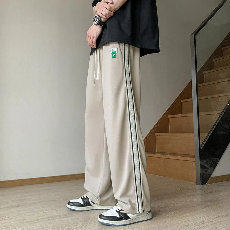 Sweatpants Men's Striped Fashion Straight Loose