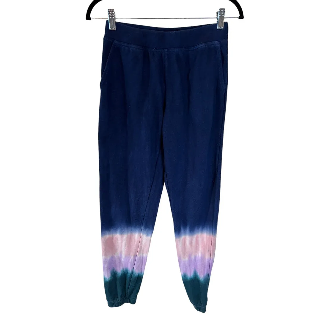 Tie Dye Jogger Sweatpants Navy Pink Purple Casual Lounge Pants