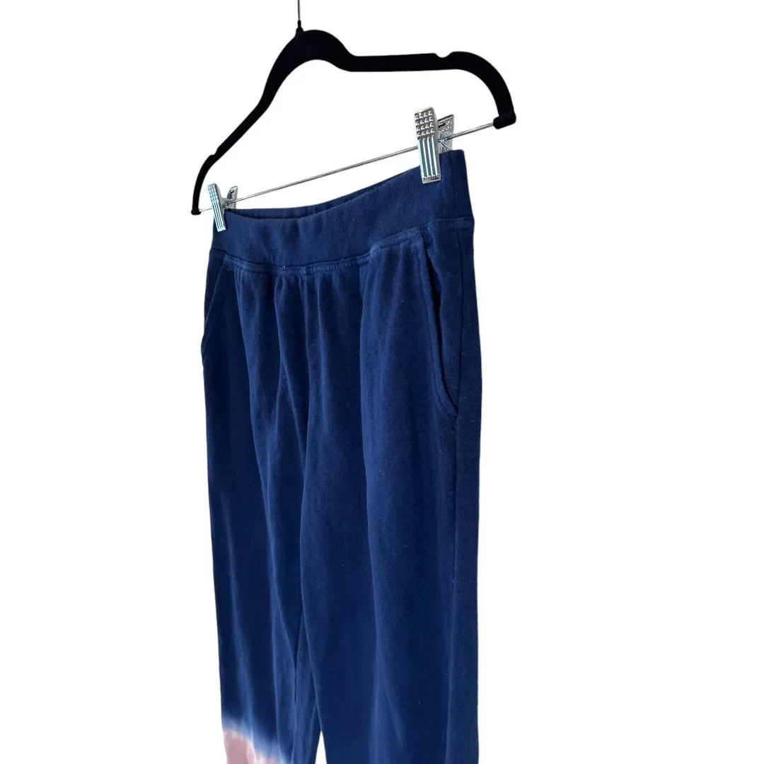 Tie Dye Jogger Sweatpants Navy Pink Purple Casual Lounge Pants