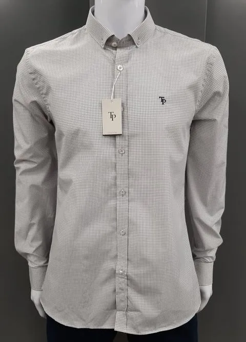 Tom Penn Long Sleeve Shirt 329 - Grey