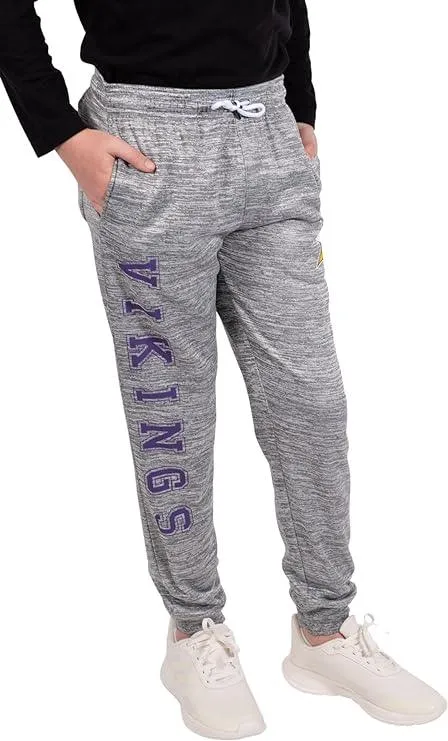 Ultra Game NFL Official Youth Super Soft Game Day Jogger Sweatpants, Minnesota Vikings|Minnesota Vikings