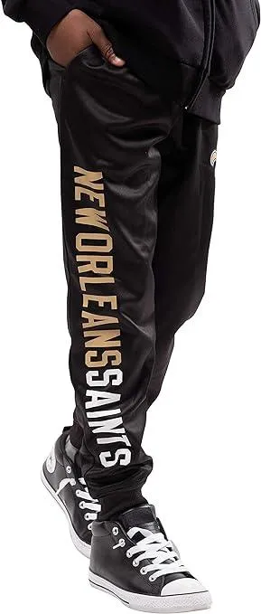 Ultra Game NFL Official Youth Super Soft Game Day Jogger Sweatpants, New Orleans Saints|New Orleans Saints