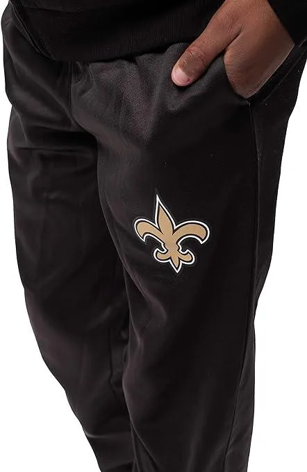 Ultra Game NFL Official Youth Super Soft Game Day Jogger Sweatpants, New Orleans Saints|New Orleans Saints