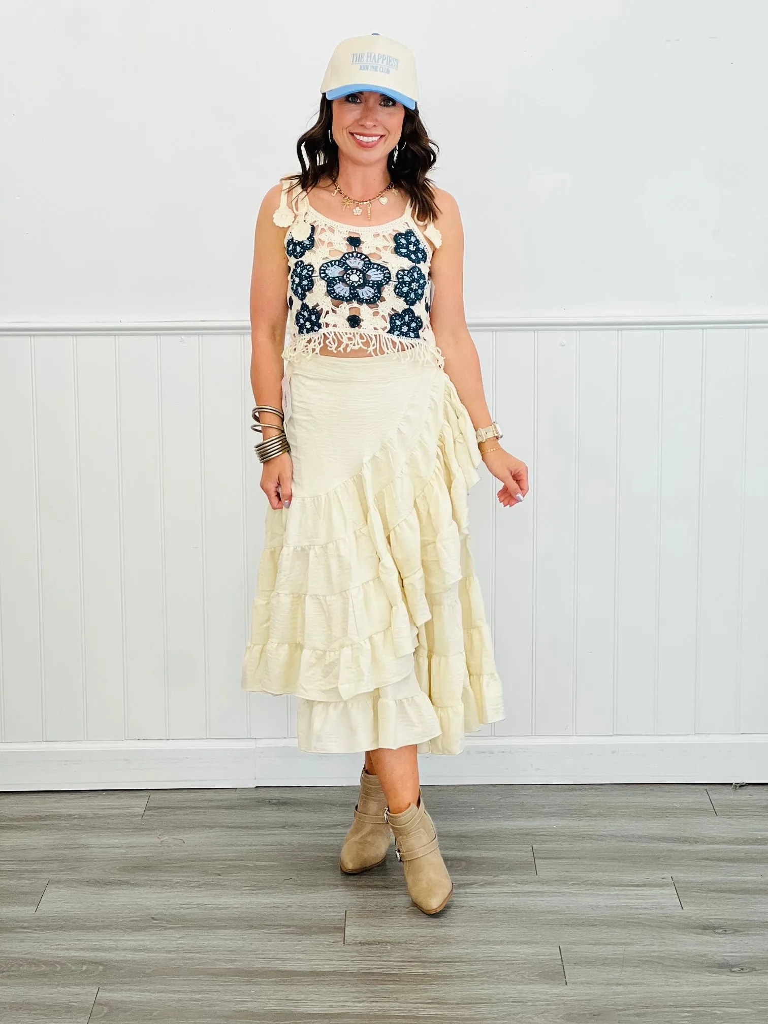 Vanilla Havana Ruffled Maxi Skirt (Reg.)