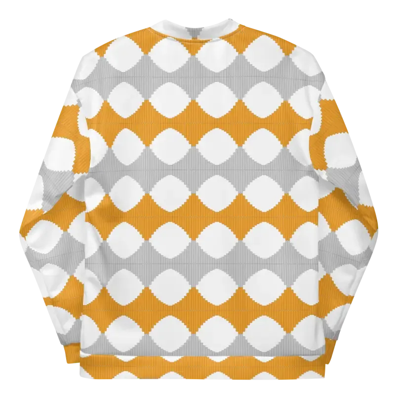 Vibrant Yellow Pattern Unisex Bomber Jacket