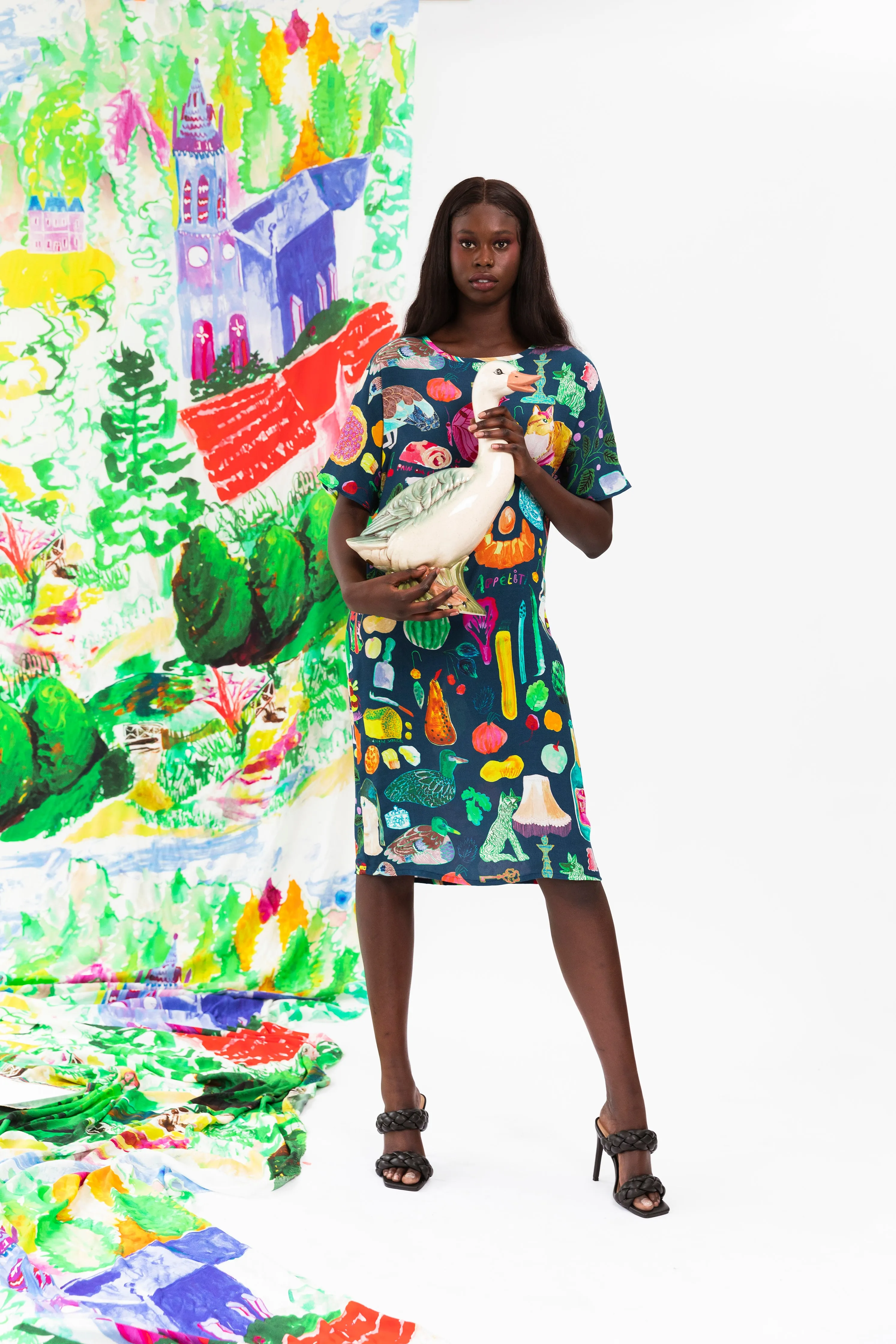 Vie de France Long T-Dress