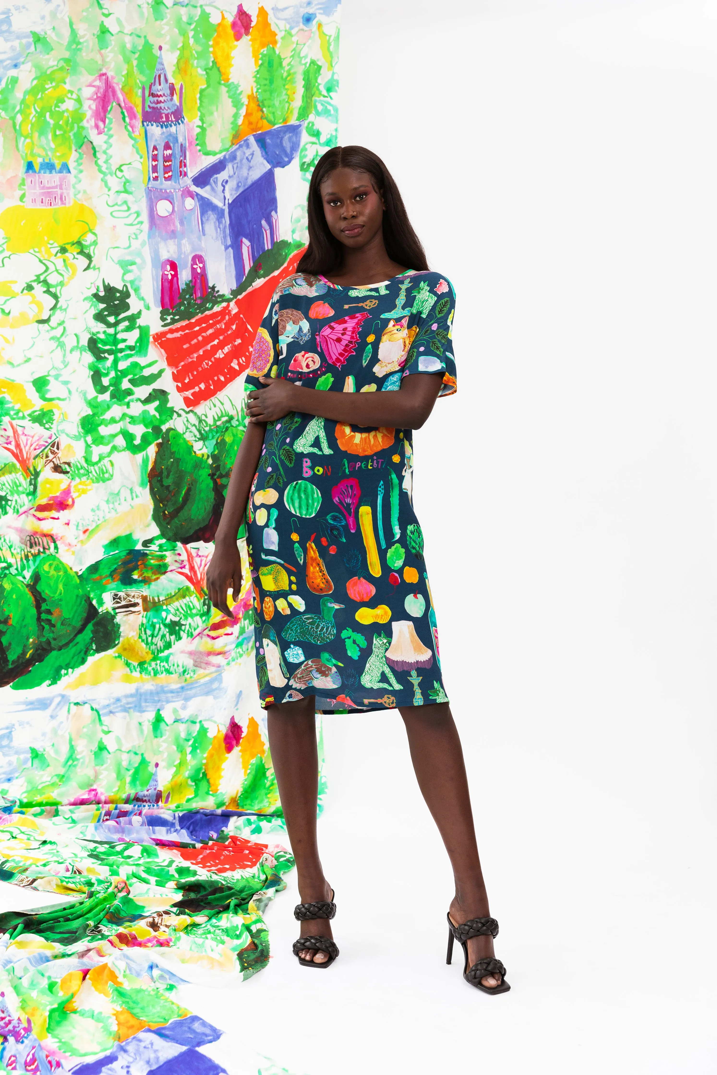 Vie de France Long T-Dress