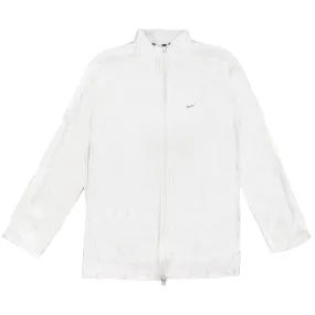 Vintage Nike Mens White Satin Bomber Jacket