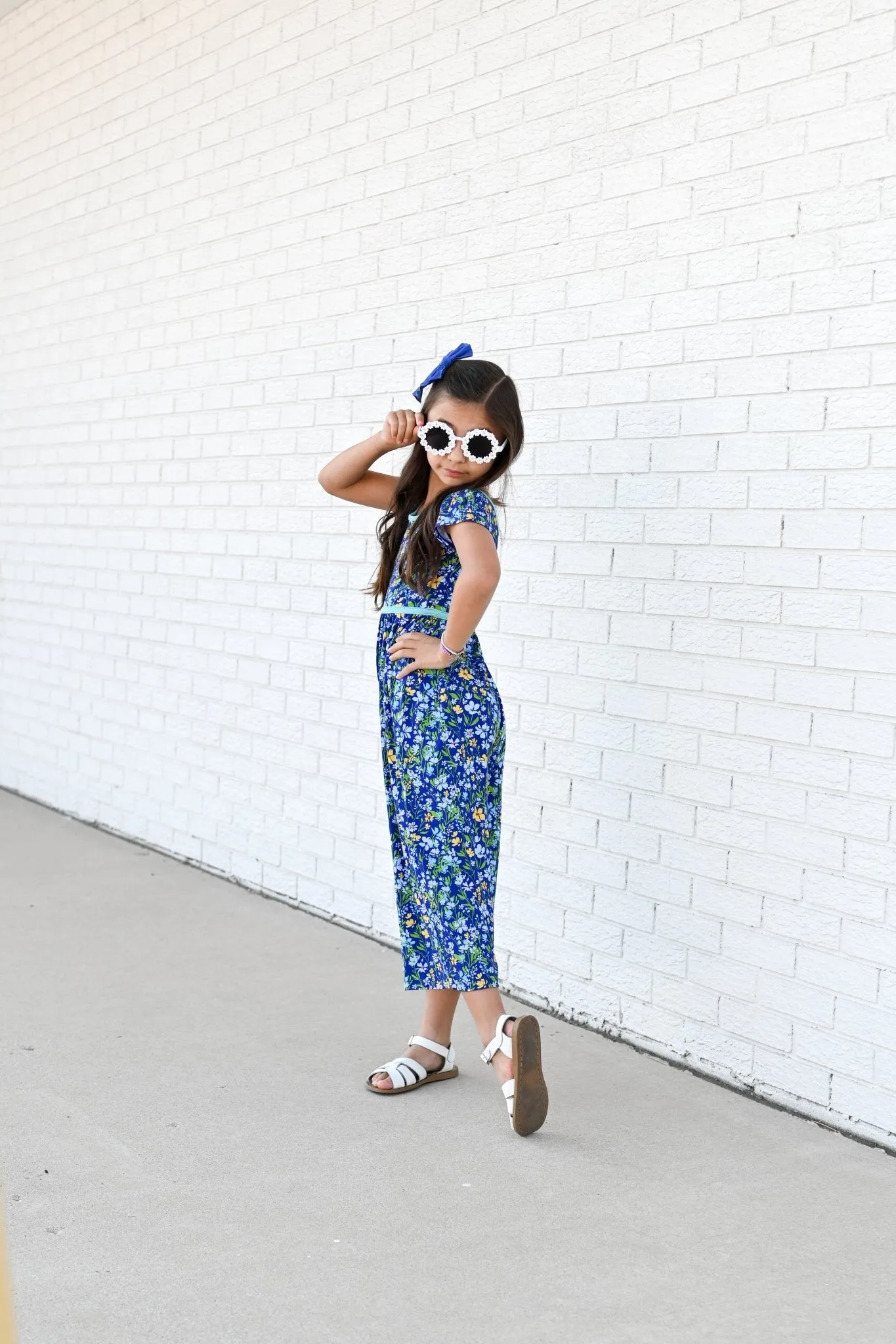 Wide Leg Romper in Wildflowers