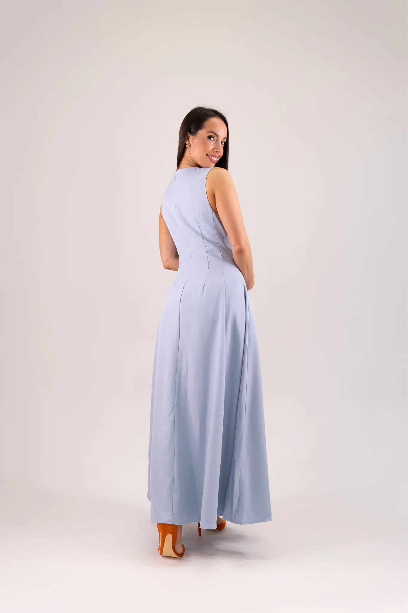 Willow Sleeveless Dress In Blue