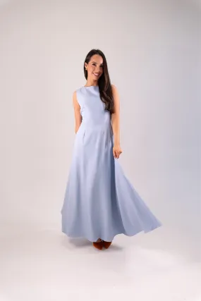 Willow Sleeveless Dress In Blue