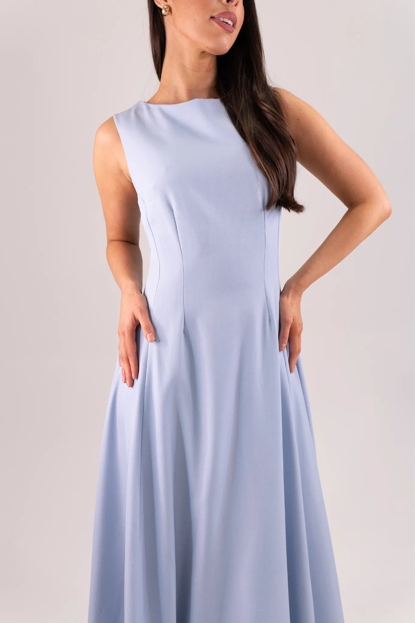 Willow Sleeveless Dress In Blue