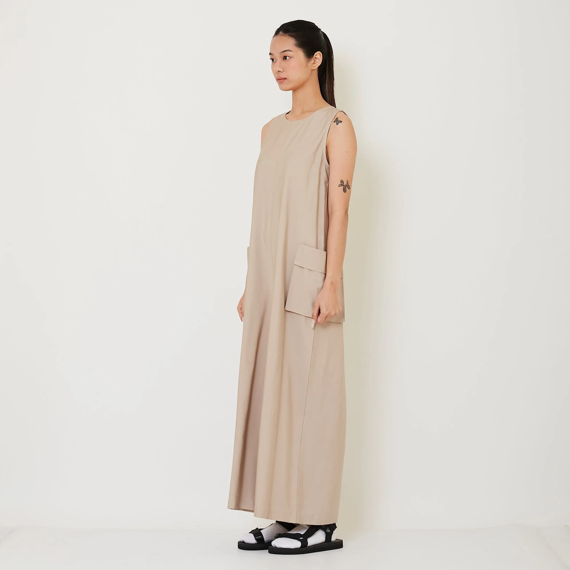 Women Cargo Jumpsuit - Khaki - SW2412244A