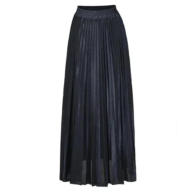 Women's Pleated Maxi Skirt