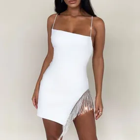 Women's Sheath Sleeveless Backless Mini Dress
