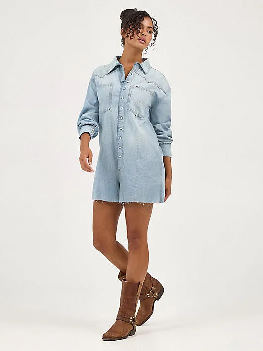 Wrangler Punchy Snap Up Romper