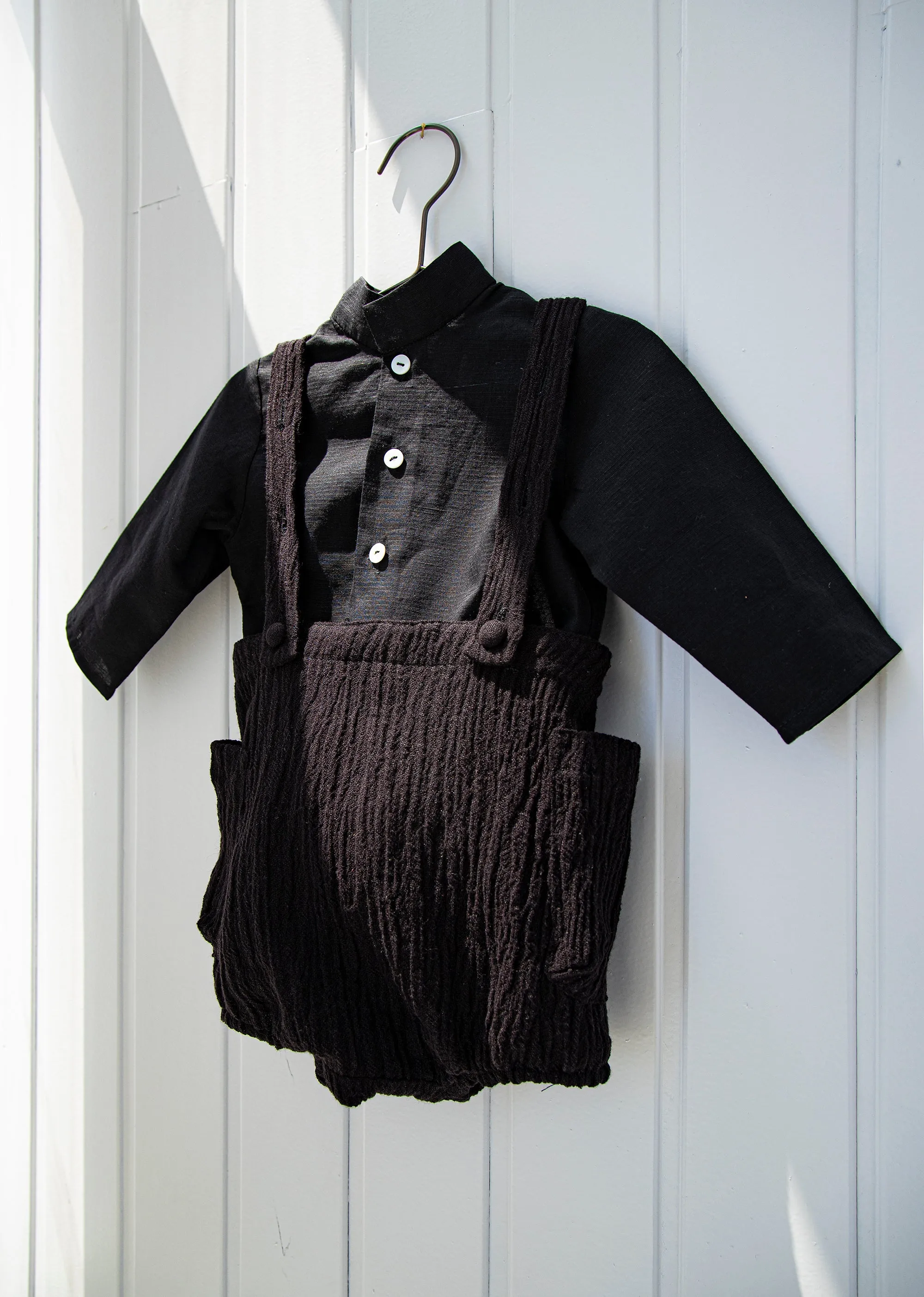You and Me Black Suspender Overall